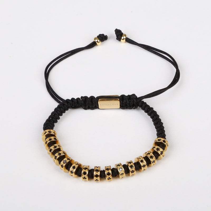 Moon Braided Bracelet - Gold