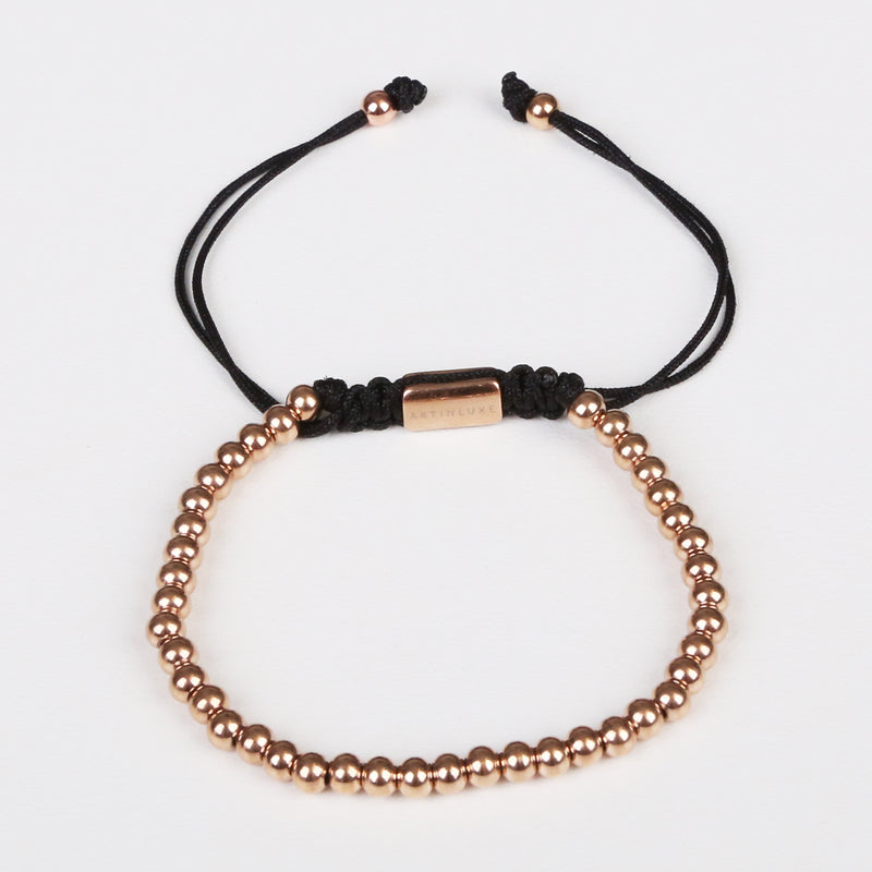 Classic Mini Beads Bracelet - Rose Gold